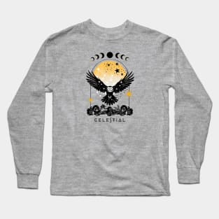 Celestial spirit animal owl Long Sleeve T-Shirt